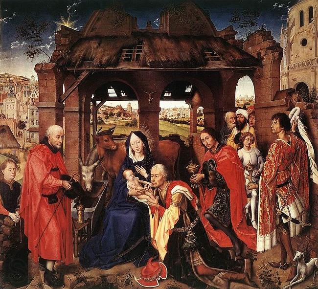 Roger Van Der Weyden St Columba Altarpiece France oil painting art